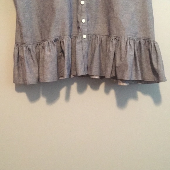 Chambray peplum blouse - Picture 3 of 4